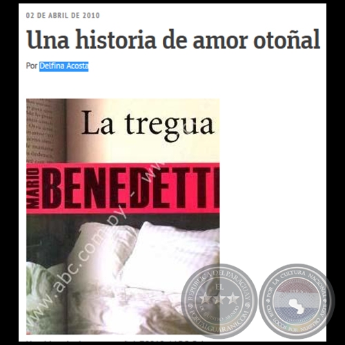 UNA HISTORIA DE AMOR OTOÑAL - Por DELFINA ACOSTA - Viernes, 02 de Abril de 2010